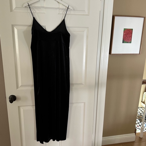 Like New Free People Velvet FP Intimately Maxi Slip Dress in Black - Picture 5 of 13